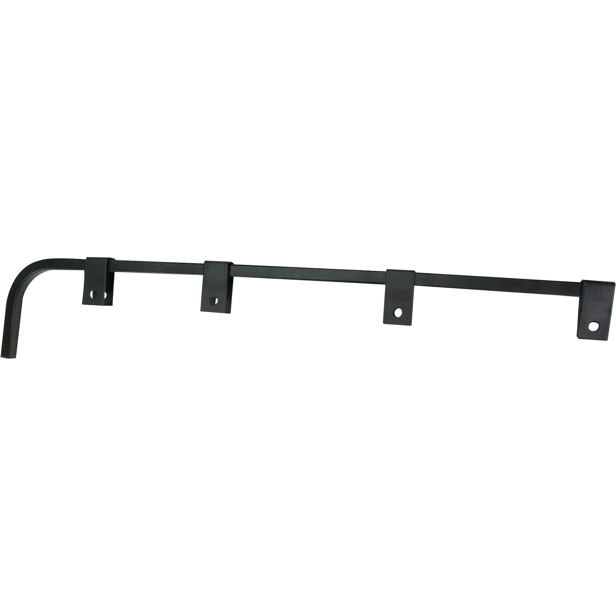 Roadmaster Square Steel Semi-Truck Mud Flap Hangers, 1 Pair, Black, 30in.L, Model# 0645-1